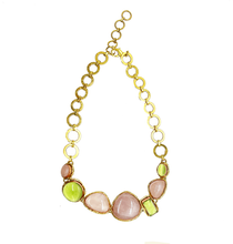 Cargar imagen en el visor de la galería, collar verde agua y rosa