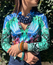 Cargar imagen en el visor de la galería, Collar "RAMA" azul de resina