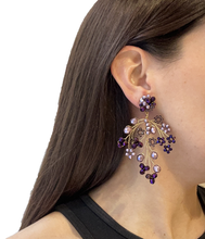 Cargar imagen en el visor de la galería, Caravanas "RAMA" violeta