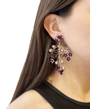 Cargar imagen en el visor de la galería, Caravanas "RAMA" violeta