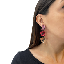 Cargar imagen en el visor de la galería, Caravanas resinas translúcidas triples