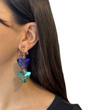 Cargar imagen en el visor de la galería, Caravanas resinas translúcidas triples