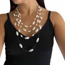 Cargar imagen en el visor de la galería, Collar perlas tubulares