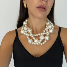 Cargar imagen en el visor de la galería, Collar trenzado de perlas
