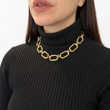 Cargar imagen en el visor de la galería, Collar cadena de acero con piedras naturales