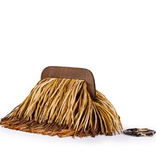 Cargar imagen en el visor de la galería, Bolso flecos de rafia