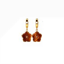 Cargar imagen en el visor de la galería, Caravanas flor de piedras