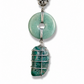 Collar ágata y piedra verde, vista 2 – Fahoma