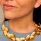 Collar dorado opaco, vista 2 – Fahoma