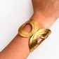 Pulsera círculos dorada, vista 2 – Fahoma