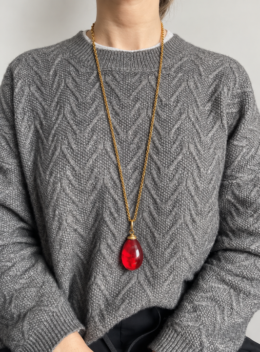 Collar gotón de resina, vista 2 – Fahoma