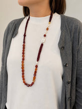 Cargar imagen en el visor de la galería, Collar cornalina y perlas
