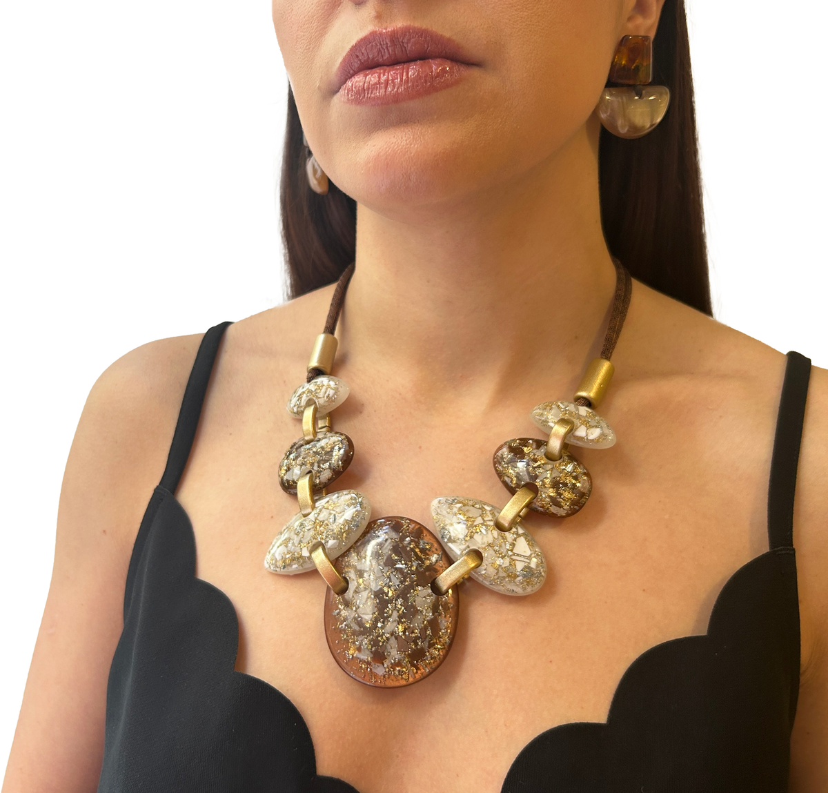 Collar piezas ovaladas, vista 5 – Fahoma