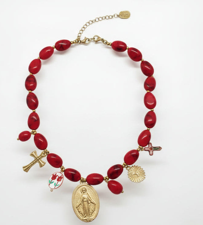 Collar virgen milagrosa – Fahoma, bijouterie en Uruguay