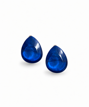 Cargar imagen en el visor de la galería, Caravanas gota azul cortas
