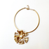 Choker con flor de metal, vista 3 – Fahoma