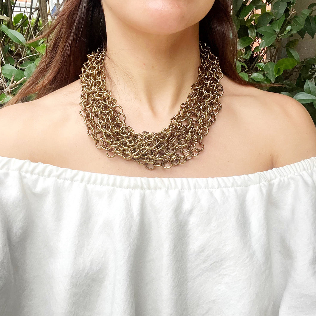 collar cadenas de color - Fahoma.uy