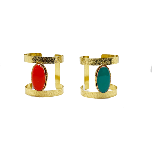 Pulsera piedra ágata ovalada – Fahoma, bijouterie en Uruguay