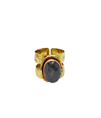 Anillo labradorita