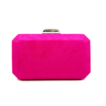 Cargar imagen en el visor de la galería, clutch antelina fucsia
