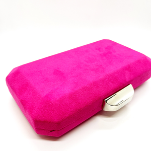 Clutch antelina fucsia