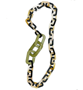 Collar resina eslabones de color