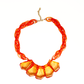 Collar translúcido naranja – Fahoma, bijouterie en Uruguay