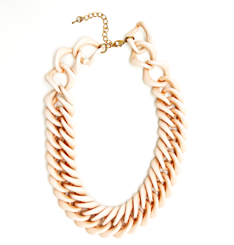 Collar cadena resina plana – Fahoma, bijouterie en Uruguay