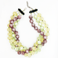 Collar lila, verde y amarillo – Fahoma, bijouterie en Uruguay
