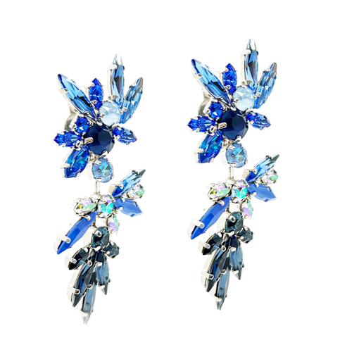 Caravanas cristal Swarovski colgantes, vista 2 – Fahoma