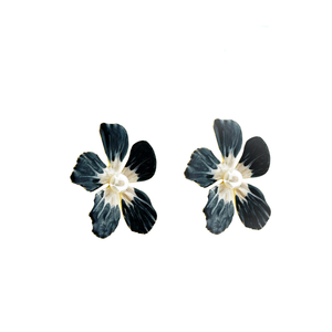 Caravanas flores esmaltadas