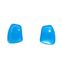 Cargar imagen en el visor de la galería, Caravanas cortas de resina brillante
