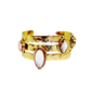 Brazalete triple con piedras, vista 2 – Fahoma