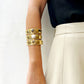 Brazalete tres cortes con piedras, vista 8 – Fahoma
