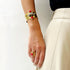 Brazalete con piedra geométrica, vista 8 – Fahoma