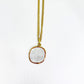 Collar dije rectangular de nácar – Fahoma, bijouterie en Uruguay