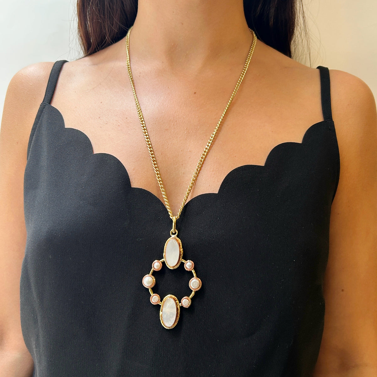 Collar dije geométrico, vista 4 – Fahoma