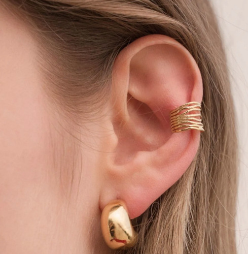 Ear cuff mil vueltas – Fahoma, bijouterie en Uruguay
