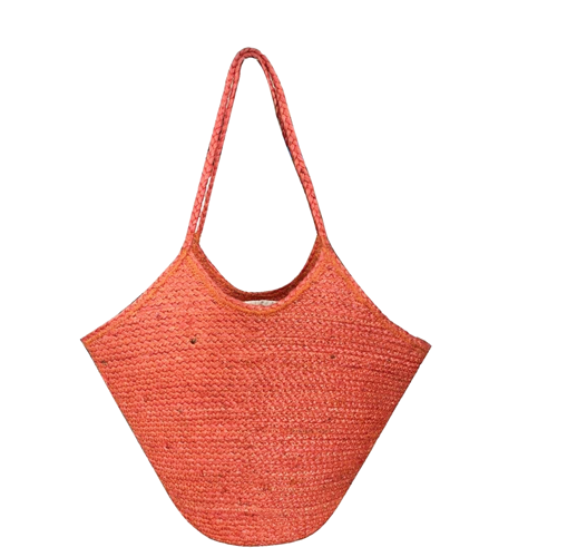 Bolso de yute coral – Fahoma, bijouterie en Uruguay