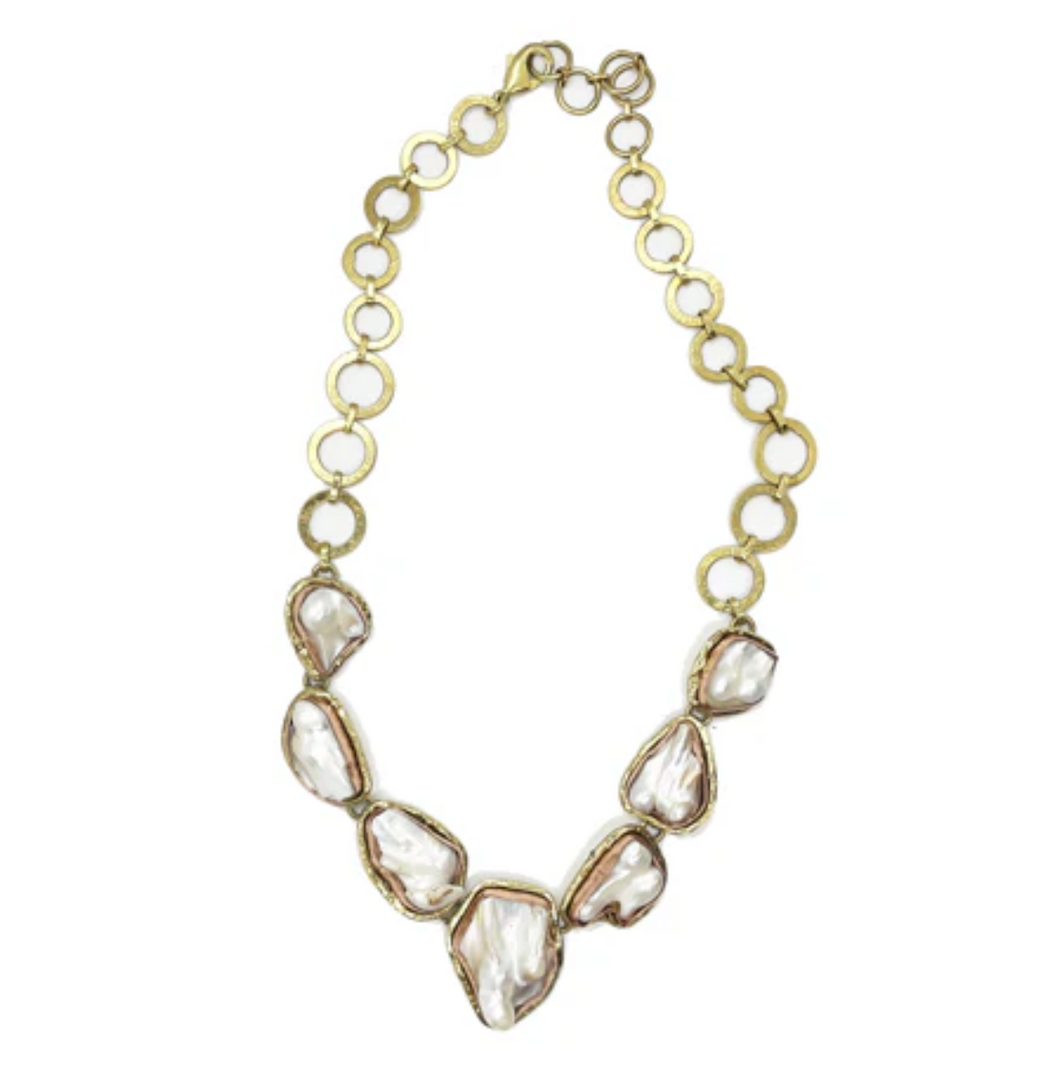 Collar perlas barrocas