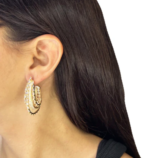 Argollas zirconia modernas, vista 2 – Fahoma
