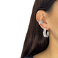 Argollas espiga de zirconia, vista 2 – Fahoma