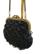 Cargar imagen en el visor de la galería, Bolso mostacillas negro
