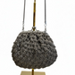Bolso tejido gris y negro, vista 3 – Fahoma