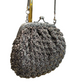 Bolso tejido gris y negro, vista 2 – Fahoma