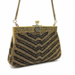 Bolso dorado y negro, vista 3 – Fahoma