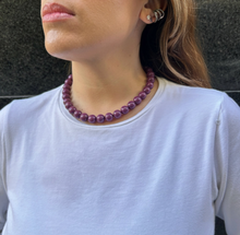 Cargar imagen en el visor de la galería, Collar esteras violeta
