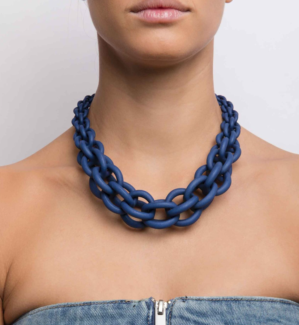 Collar cadenas con volumen – Fahoma, bijouterie en Uruguay