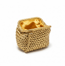 Cargar imagen en el visor de la galería, Bolso anudado dorado

