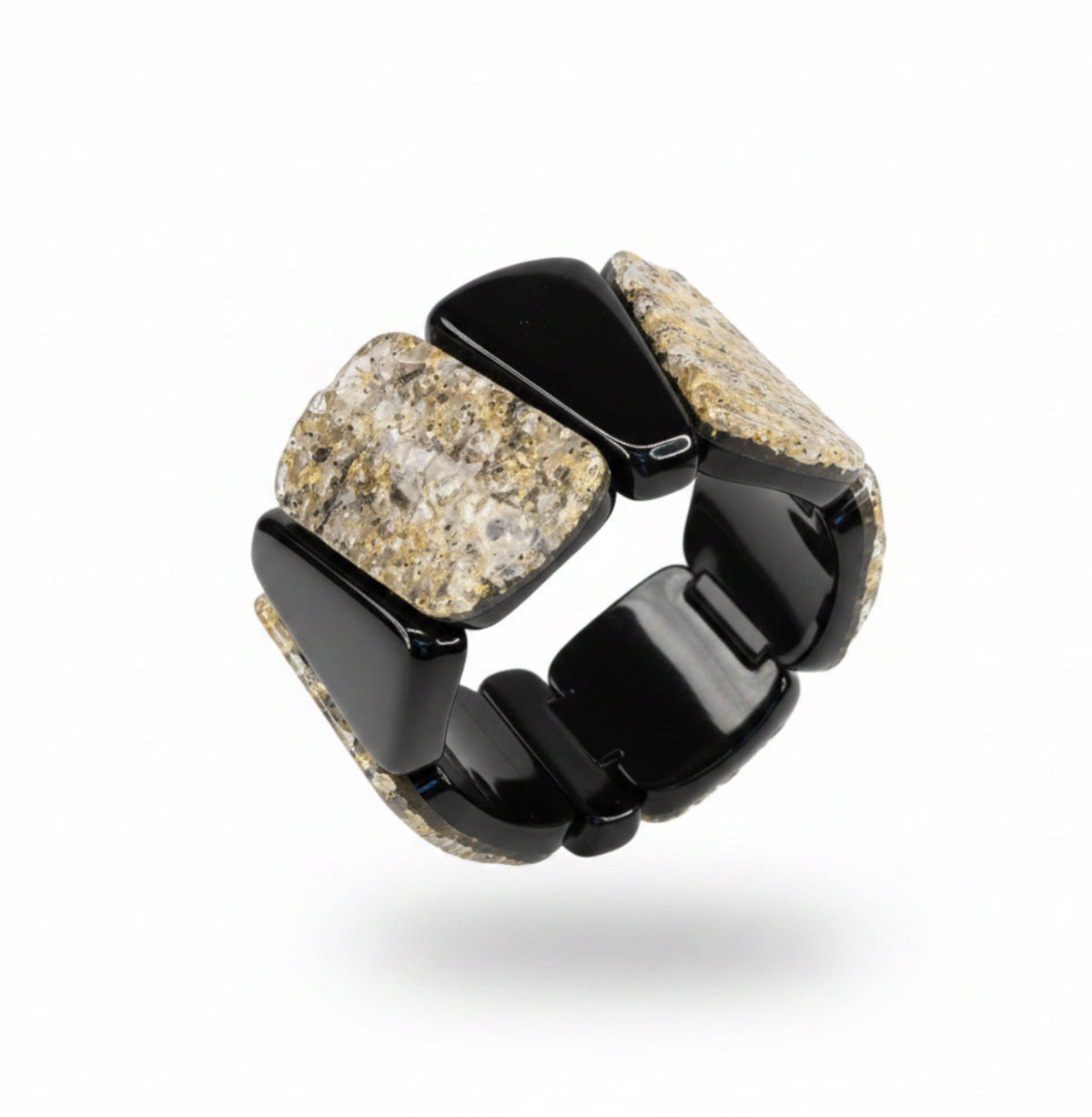 Pulsera combinada tipo piedra – Fahoma, bijouterie en Uruguay